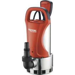 EXTOL PRMIUM szennyvíz búvárszivattyú, úszókapcsolóval, 1100W, INOX ház, szállító teljesítmény: 18,5m3/h, max. száll.8m