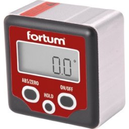 FORTUM digitális szögmérő, mérési tartomány: ?180° (0°-360°), pontoság: ?0,1°, felbontás: 0,1° FORTUM
