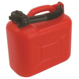 benzines kanna, 10 literes műanyag kiöntővel