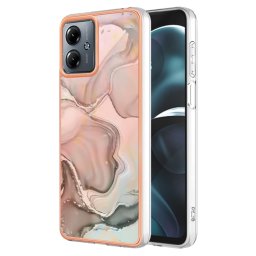 IMD MARBLE Védőburkolat Motorola Moto G14 ROSE GOLD