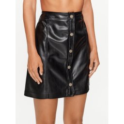 Guess Bőr szoknya W3YD65 WF8Q0 Fekete Regular Fit