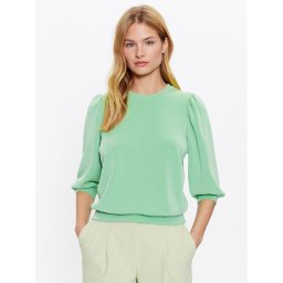 Selected Femme Pulóver 16082379 Zöld Loose Fit
