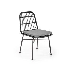 Fekete rattan szék LAPRO 401