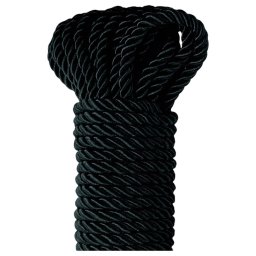 Fetish Silky Rope - shibari bondage kötél (10 m, fekete)