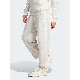 adidas Melegítő alsó Essentials 3-Stripes Open Hem Fleece IM0248 Ekru Loose Fit