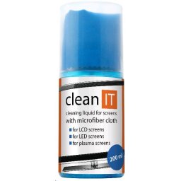 CLEAN IT Képernyőtisztító oldat 200 ml ronggyal a fedélben