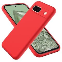 RUBBER Védőburkolat a Google Pixel 8a telefonhoz piros
