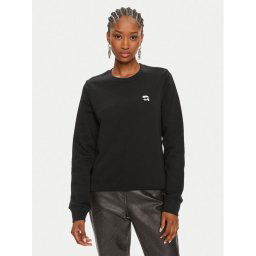 KARL LAGERFELD Pulóver Ikonik 2.0 245W1810 Fekete Regular Fit