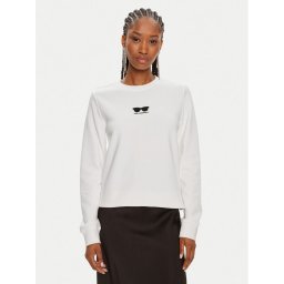KARL LAGERFELD Pulóver 245W1813 Fehér Regular Fit