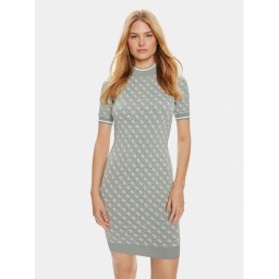 Guess Kötött ruha Ss Lise W3YK39 Z37K0 Zöld Bodycon Fit