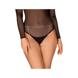 Obsessive Bijou 905 - ékszer testhám alsó (ezüst) - S-L