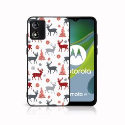 PROTEMIO MY ART Karácsonyi kivitelű borító Motorola Moto E13 DEER (068)