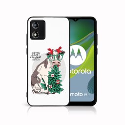 PROTEMIO MY ART Karácsonyi kivitelű borító Motorola Moto E13 VIDÁM CHRISTMAS (074)
