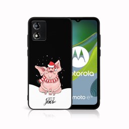 PROTEMIO MY ART Karácsonyi dizájnú borító Motorola Moto E13 LET IT SNOW (075)