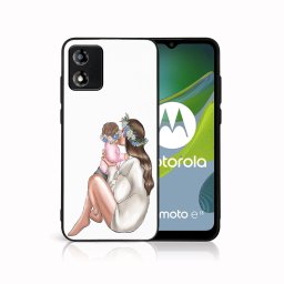 PROTEMIO MY ART Védőhuzat Motorola Moto E13 BABY számára GIRL (111)
