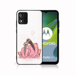 PROTEMIO MY ART Védőburkolat a Motorola Moto-hoz E13 LÁNYA (114)