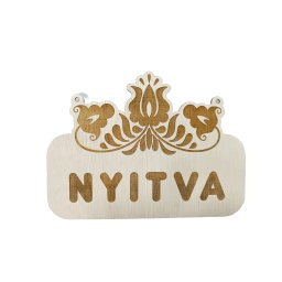 Lézervágott órarend, népi motívummal, BTK0100