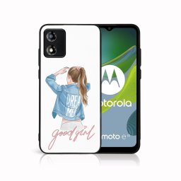 PROTEMIO MY ART Védőburkolat a Motorola Moto-hoz E13 JÓ GIRL (130)