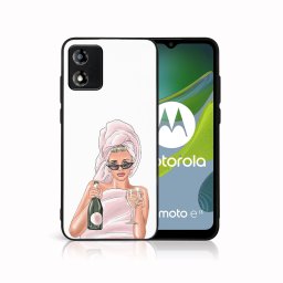 PROTEMIO MY ART Védőburkolat a Motorola Moto-hoz E13 CHAMPAGNE (134)