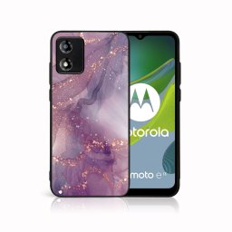 PROTEMIO MY ART Védőburkolat a Motorola Moto-hoz E13 PURPLE (148)