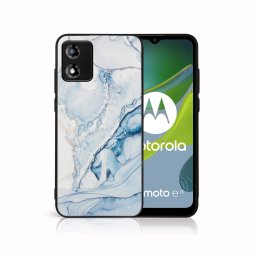 PROTEMIO MY ART Védőburkolat a Motorola Moto-hoz E13 LIGHT BLUE (149)