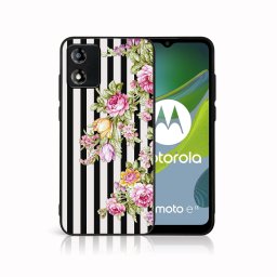 PROTEMIO MY ART Védőburkolat a Motorola Moto-hoz E13 STRIPS (176)