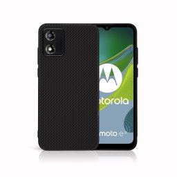 PROTEMIO MY ART Védőburkolat a Motorola Moto E13-hoz CARBON (231)