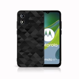 PROTEMIO MY ART Védőburkolat a Motorola Moto E13-hoz BLACK TRIANGLES (232)