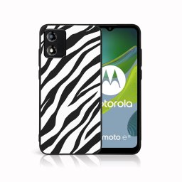 PROTEMIO MY ART Védőburkolat Motorola Moto E13 ZEBRA (237) számára