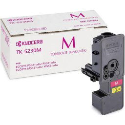 KYOCERA TK5230 Lézertoner M5521CDN, 5521CDW, P5021CDN, 5021CDW nyomtatókhoz, KYOCERA, magenta, 2,2k