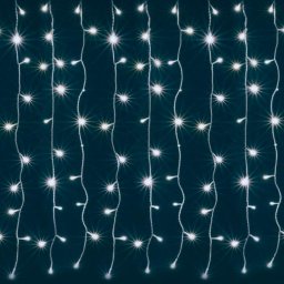 LED-es fényfüggöny 0,9 m, beltéri, 230V hidegfehér