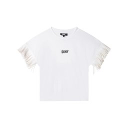 DKNY Póló D35S78 S Fehér Regular Fit