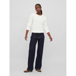 Vila Sweater Dalo 14082767 Fehér Regular Fit