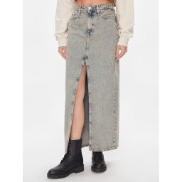 Calvin Klein Jeans Farmer szoknya Front Split Maxi Denim Skirt J20J222869 Kék Slim Fit