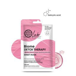 Natura Siberica Lab Biome Detox Therapy fátyolmaszk Niacinamid + Szalicilsav, 25 g