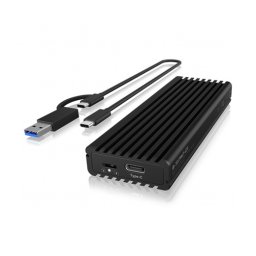 Icy Box Külső M.2 SSD ház írásvédelmi kapcsolóval