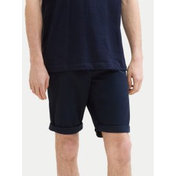 Tom Tailor Szövet rövidnadrág 1040227 Sötétkék Slim Fit