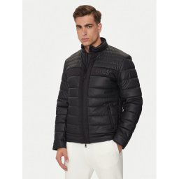 Guess Műbőr dzseki M4YL16 WFHD0 Fekete Regular Fit