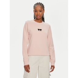 KARL LAGERFELD Pulóver 245W1813 Rózsaszín Regular Fit