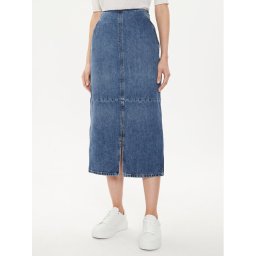 Tommy Hilfiger Farmer szoknya WW0WW42582 Kék Regular Fit