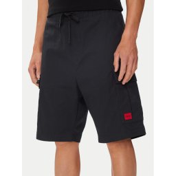 Hugo Szövet rövidnadrág Garlio242 50510594 Fekete Regular Fit