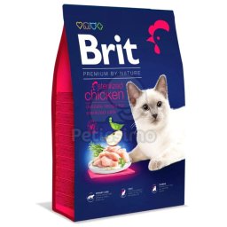 Brit Premium by Nature Cat Sterilized - csirke 8 kg
