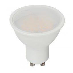 LED spot égő GU10 8W HidegFehér/6000K 800lumen tejüveg 3év garancia