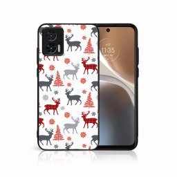 PROTEMIO MY ART Karácsonyi dizájnú borító Motorola Edge 30 Neo DEER (068)