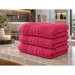 Comfort Maxi fürdőlepedő 100x180 cm bíbor, 100% pamut