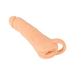 Nature Skin - 2in1 műpunci és péniszköpeny - 23cm (natúr)