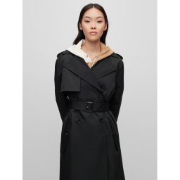 Boss Viharkabát 50489153 Fekete Regular Fit