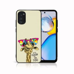 PROTEMIO MY ART Védőburkolat a Motorola Moto E32 / E32s számára GIRAFFE (180)