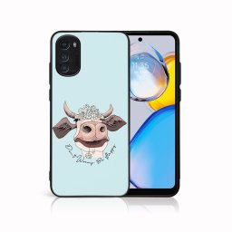 PROTEMIO MY ART Védőburkolat a Motorola Moto E32 / E32s számára HAPPY COW (181)