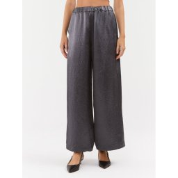 Max Mara Leisure Szövet nadrág Acanto 2331360136 Szürke Wide Leg